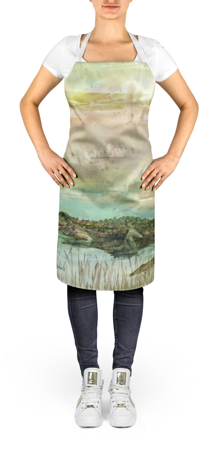 Alligator Sunset Apron – Artist-Designed Kitchen, BBQ & Craft Apron SC2016APRON