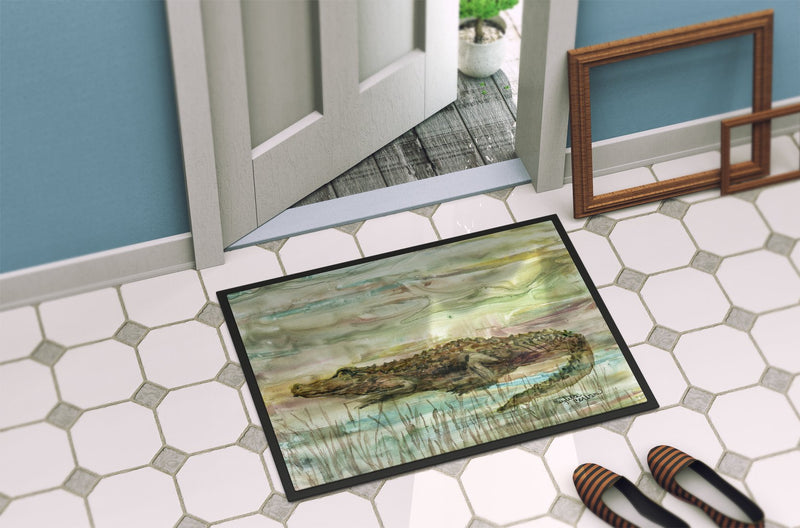 Alligator Sunset Doormat - 24x36 Decorative Floor Mat – Indoor/Outdoor Rug with Artistic Flair SC2016JMAT