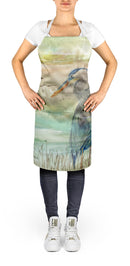 Blue Heron Sunset Apron – Artist-Designed Kitchen, BBQ & Craft Apron SC2019APRON
