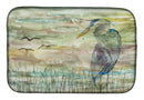 Blue Heron Sunset Dish Drying Mat – Absorbent, Artistic Kitchen Essentials SC2019DDM