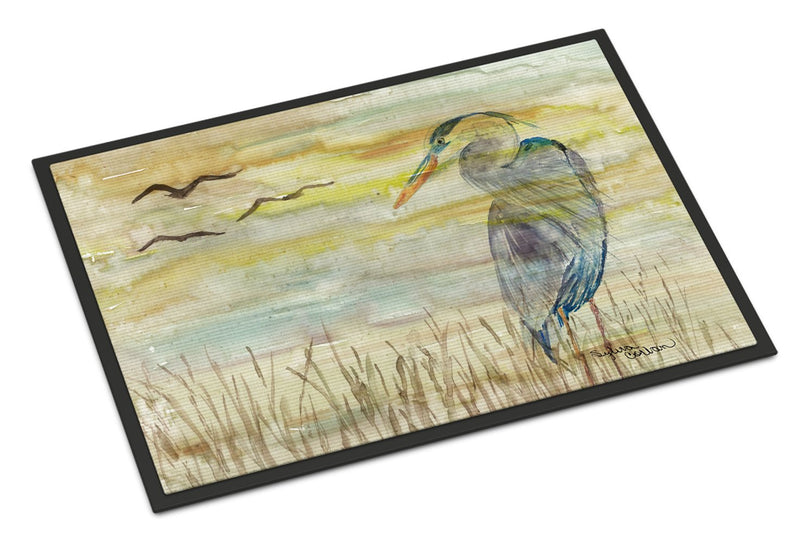 Blue Heron Yellow Sky Doormat - 24x36 Decorative Floor Mat – Indoor/Outdoor Rug with Artistic Flair SC2020JMAT