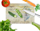 Blue Heron Yellow Sky Glass Cutting Boards – Durable, Decorative Kitchen Art Large SC2020LCB