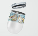 Oysters Stainless Steel 12 oz Stemless Wine Glass