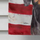 USA American Flag with Dachshund House Flag 28x40 Porch Sleeve Pole Decorative Outside Yard Banner Artwork Wall Hanging, Polyester