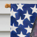 USA American Flag with Scottish Terrier House Flag 28x40 Porch Sleeve Pole Decorative Outside Yard Banner Artwork Wall Hanging, Polyester