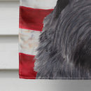 USA American Flag with Scottish Terrier House Flag 28x40 Porch Sleeve Pole Decorative Outside Yard Banner Artwork Wall Hanging, Polyester