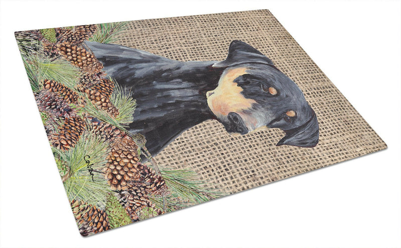 Doberman Glass Cutting Board Large