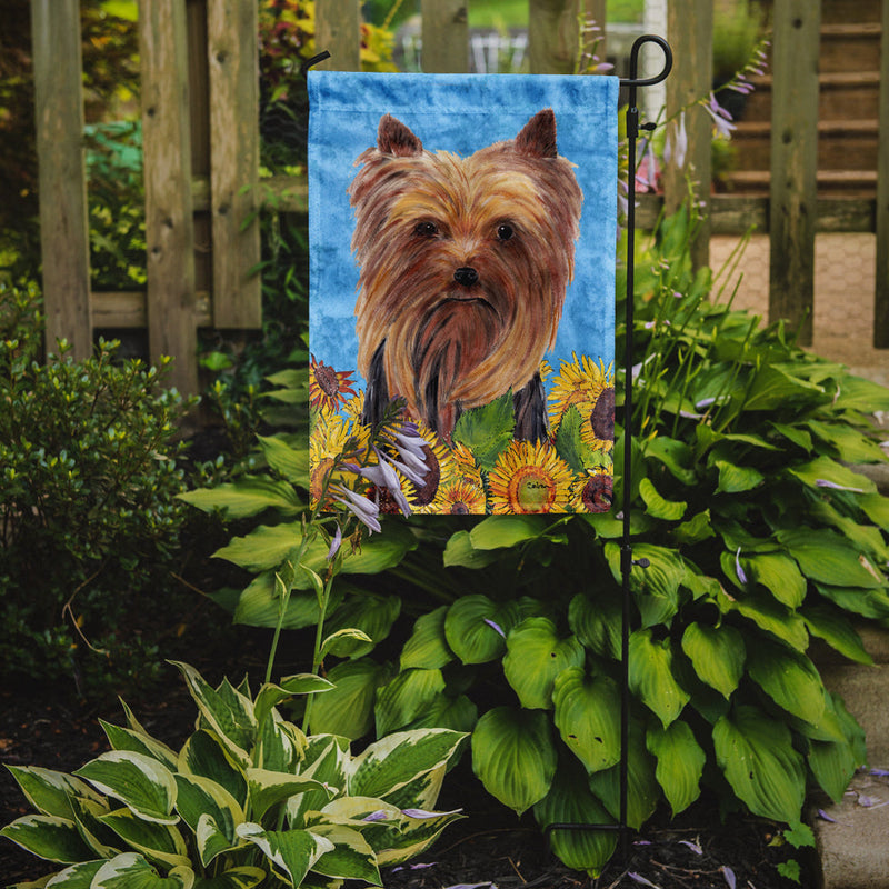 Yorkie Flag Garden Size