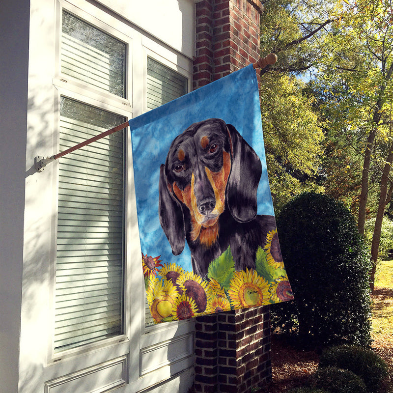 Dachshund Flag Canvas House Size