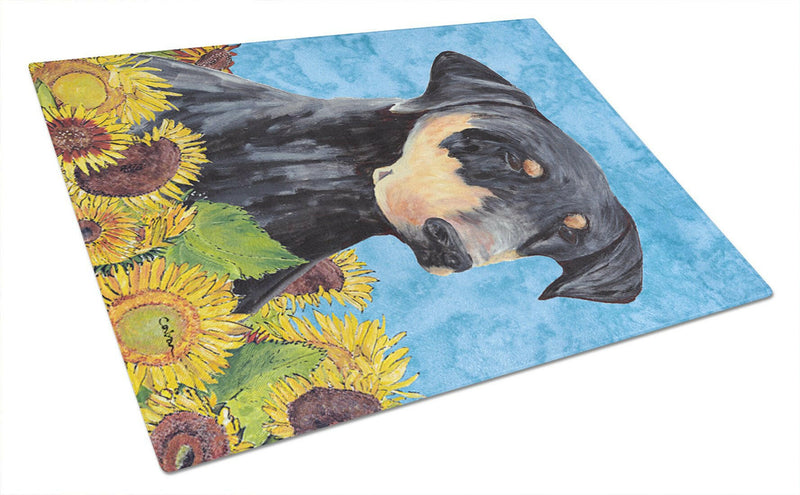 Doberman Glass Cutting Board Large