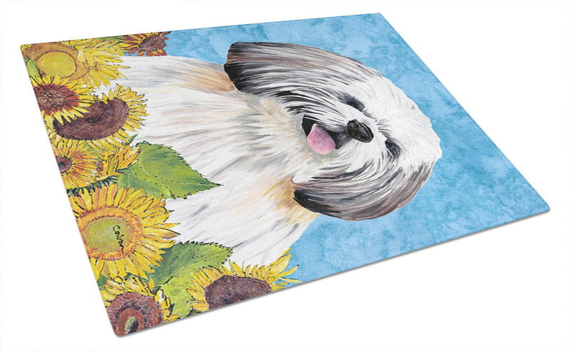 Shih Tzu Glass Cutting Board Large