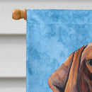 Vizsla in Summer Flowers House Flag 28x40 Porch Sleeve Pole Decorative Outside Yard Banner Artwork Wall Hanging, Polyester