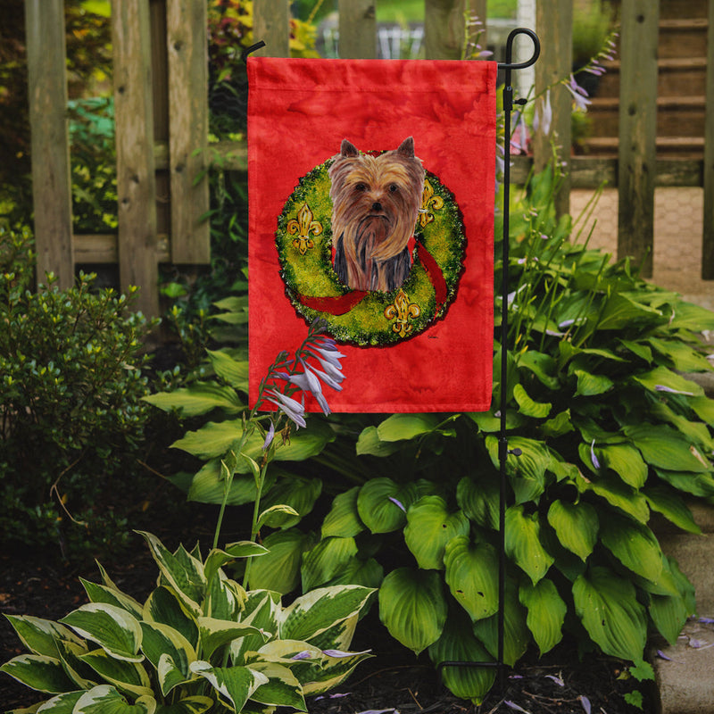 Yorkie Flag Garden Size