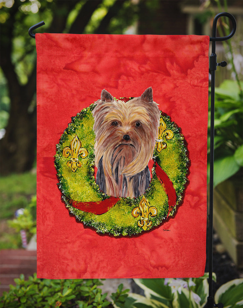 Yorkie Flag Garden Size