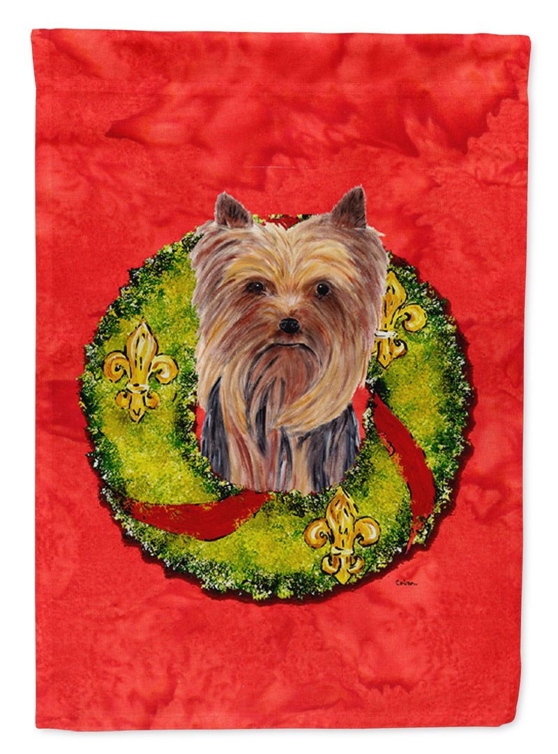 Yorkie Flag Garden Size