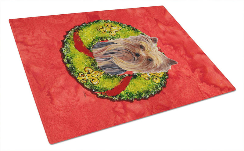 Yorkie Glass Cutting Board Large