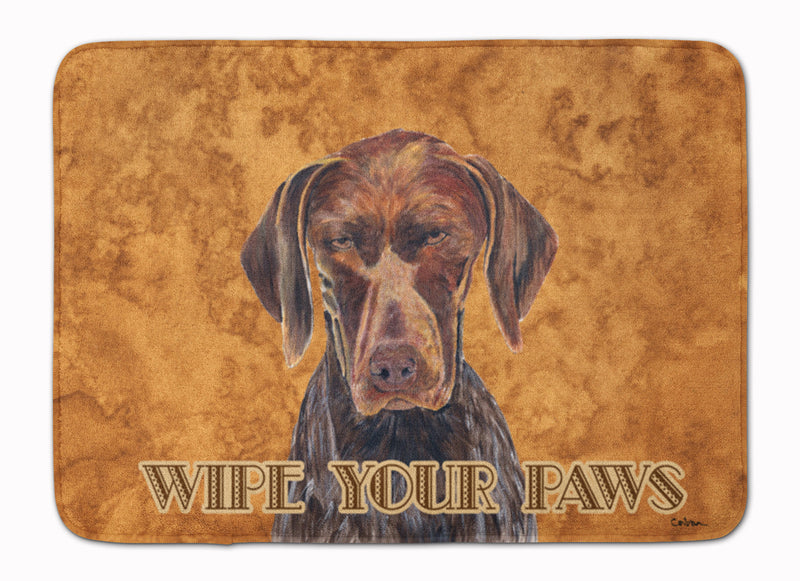 German Shorthaired Pointer Wipe your Paws Machine Washable Memory Foam Mat SC9117RUG