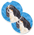 Blue Cavalier Spaniel Car Coasters – Set of 2 - Absorbent Stone with Fun & Functional Artwork SC9120BUCARC