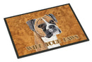 Boxer Wipe your Paws Doormat Indoor Outdoor 24H X 36W Front Door Mat Rugs for Entryway, Non Slip Washable Low Pile,