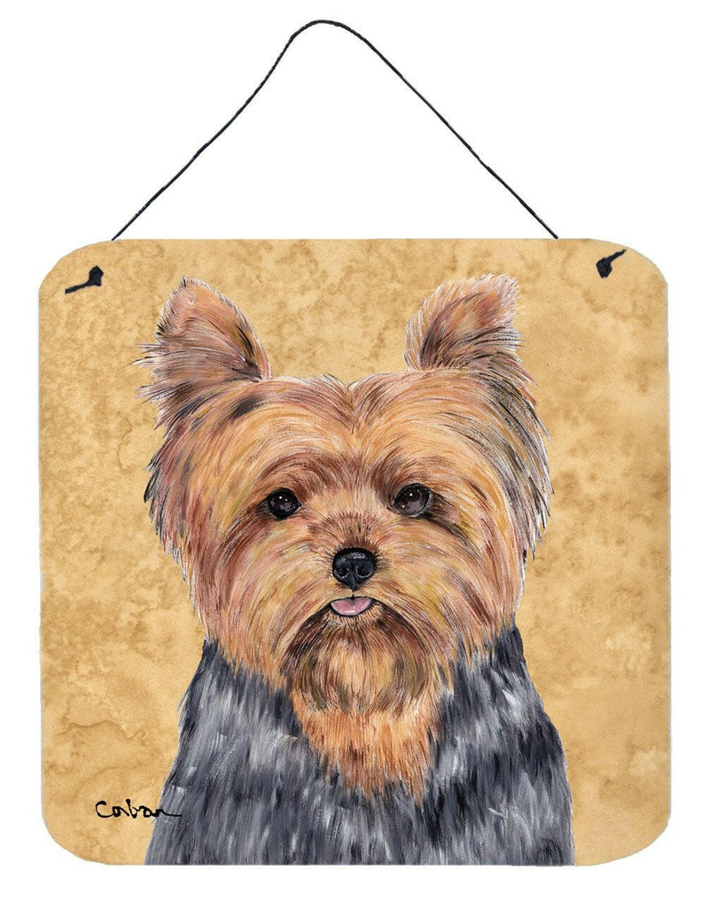 Yorkie Aluminium Metal Wall or Door Hanging Prints