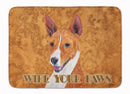 Basenji Wipe your Paws Memory Foam Kitchen Mat Machine Washable Anti-Fatigue Cushion Comfort Bath or Kitchen Rug