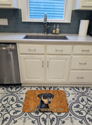 Doberman Wipe your Paws Memory Foam Kitchen Mat Machine Washable Anti-Fatigue Cushion Comfort Bath or Kitchen Rug
