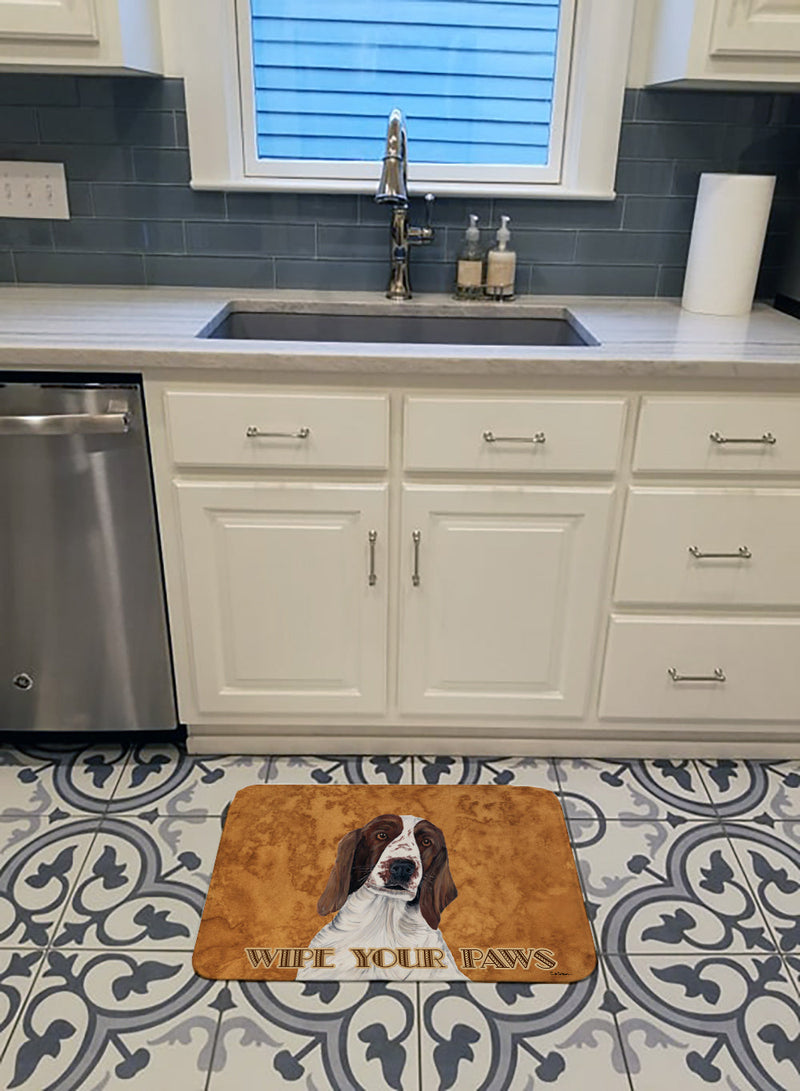 Springer Spaniel Wipe your Paws Machine Washable Memory Foam Mat SC9131RUG