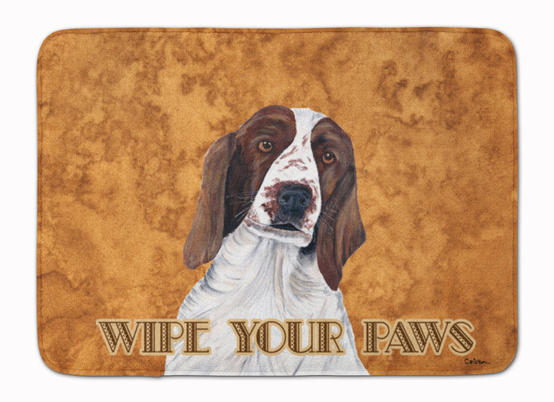 Springer Spaniel Wipe your Paws Machine Washable Memory Foam Mat SC9131RUG