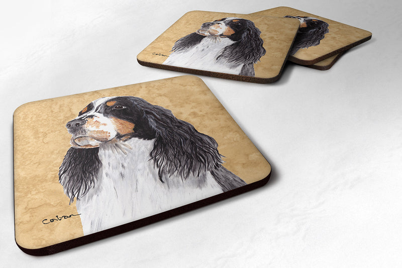 Set of 4 Springer Spaniel Foam Coasters