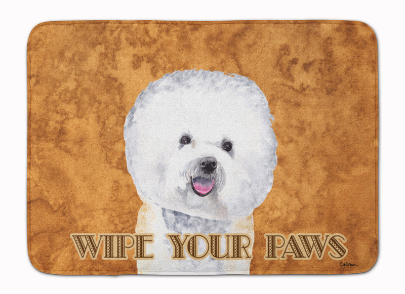 Bichon Frise Wipe your Paws Machine Washable Memory Foam Mat SC9135RUG