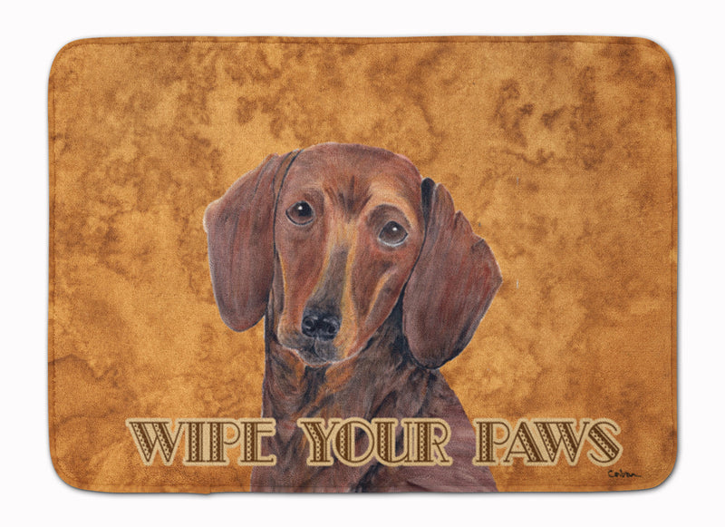 Dachshund Wipe your Paws Machine Washable Memory Foam Mat SC9137RUG