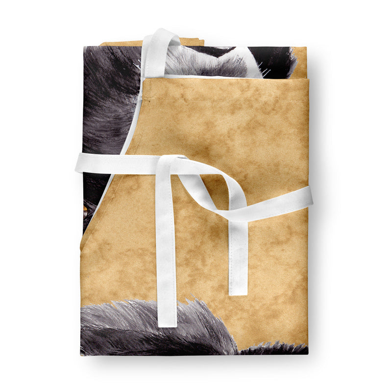 Border Collie Apron – Artist-Designed Kitchen, BBQ & Craft Apron