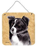 Border Collie Aluminium Metal Wall or Door Hanging Prints