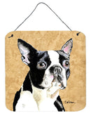 Boston Terrier Aluminium Metal Wall or Door Hanging Prints