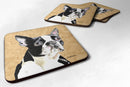 Boston Terrier Coasters - Set of 4 Lightweight Foam, Absorbent Drink Coasters