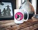 Boston Terrier Dishwasher Safe Microwavable Ceramic Coffee Mug 15 ounce