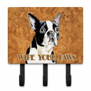 Boston Terrier Wipe your Paws Leash or Key Holder Wall Hooks, Coat Rack Wall Mount, for Hanging Keys, Towels, Aprons, Leashes
