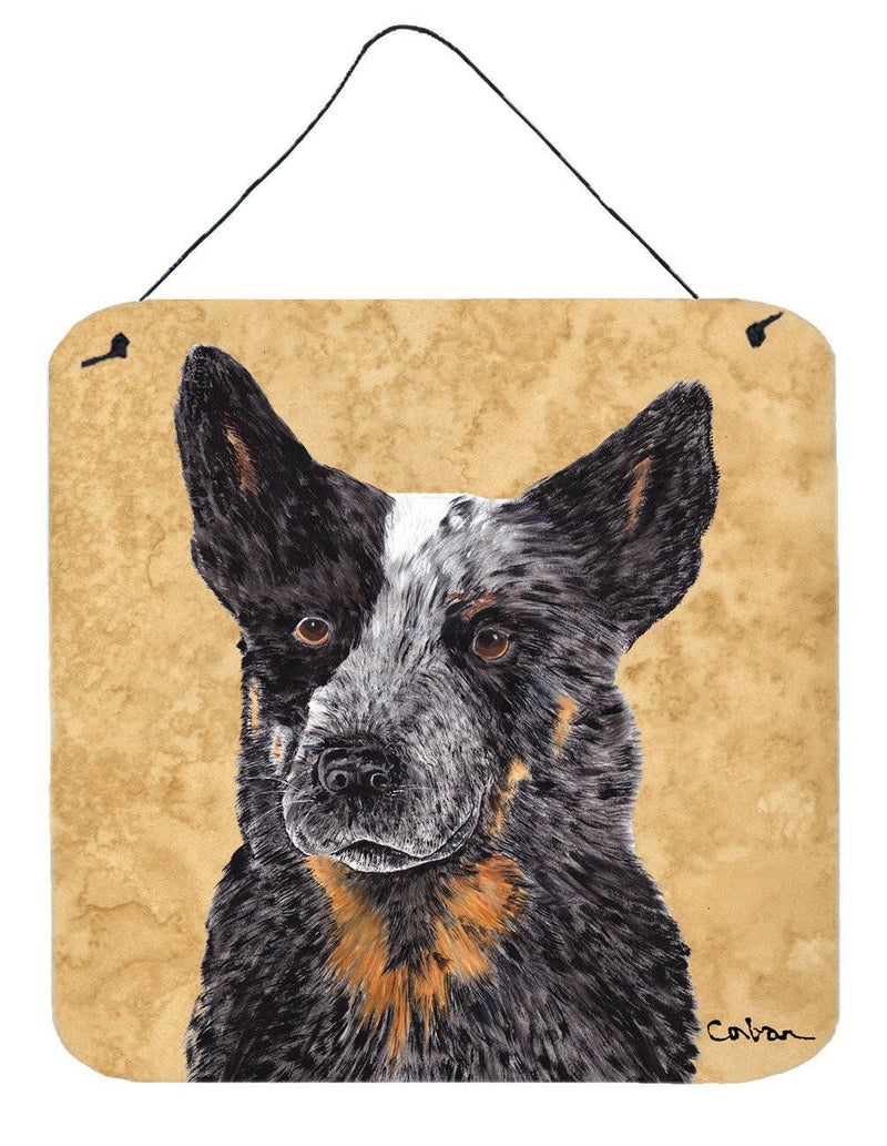 Australian Cattle Dog Aluminium Metal Wall or Door Hanging Prints