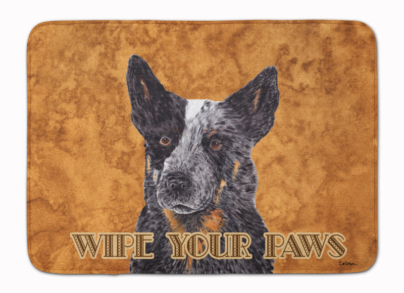 Australian Cattle Dog Wipe your Paws Machine Washable Memory Foam Mat SC9141RUG