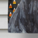 Doberman Natural Ears Candy Corn Halloween Portrait House Flag 28x40 Porch Sleeve Pole Decorative Outside Yard Banner Artwork Wall Hanging, Polyester
