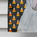 Pit Bull Candy Corn Halloween Portrait House Flag 28x40 Porch Sleeve Pole Decorative Outside Yard Banner Artwork Wall Hanging, Polyester