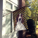 Welsh Springer Spaniel Candy Corn Halloween Portrait House Flag 28x40 Porch Sleeve Pole Decorative Outside Yard Banner Artwork Wall Hanging, Polyester