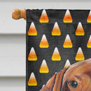 Vizsla Candy Corn Halloween Portrait House Flag 28x40 Porch Sleeve Pole Decorative Outside Yard Banner Artwork Wall Hanging, Polyester