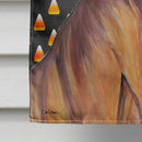 Vizsla Candy Corn Halloween Portrait House Flag 28x40 Porch Sleeve Pole Decorative Outside Yard Banner Artwork Wall Hanging, Polyester