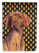 Vizsla Candy Corn Halloween Portrait House Flag 28x40 Porch Sleeve Pole Decorative Outside Yard Banner Artwork Wall Hanging, Polyester