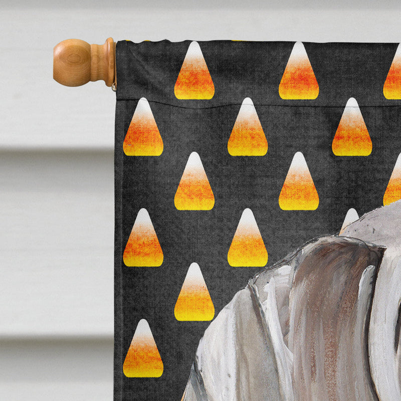 Weimaraner Candy Corn Halloween Portrait Flag Canvas House Size