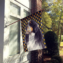 Springer Spaniel Candy Corn Halloween Portrait House Flag 28x40 Porch Sleeve Pole Decorative Outside Yard Banner Artwork Wall Hanging, Polyester