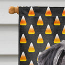 Pug Candy Corn Halloween Portrait House Flag 28x40 Porch Sleeve Pole Decorative Outside Yard Banner Artwork Wall Hanging, Polyester