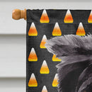 Border Collie Candy Corn Halloween Portrait House Flag 28x40 Porch Sleeve Pole Decorative Outside Yard Banner Artwork Wall Hanging, Polyester