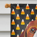 Beagle Candy Corn Halloween Portrait House Flag 28x40 Porch Sleeve Pole Decorative Outside Yard Banner Artwork Wall Hanging, Polyester